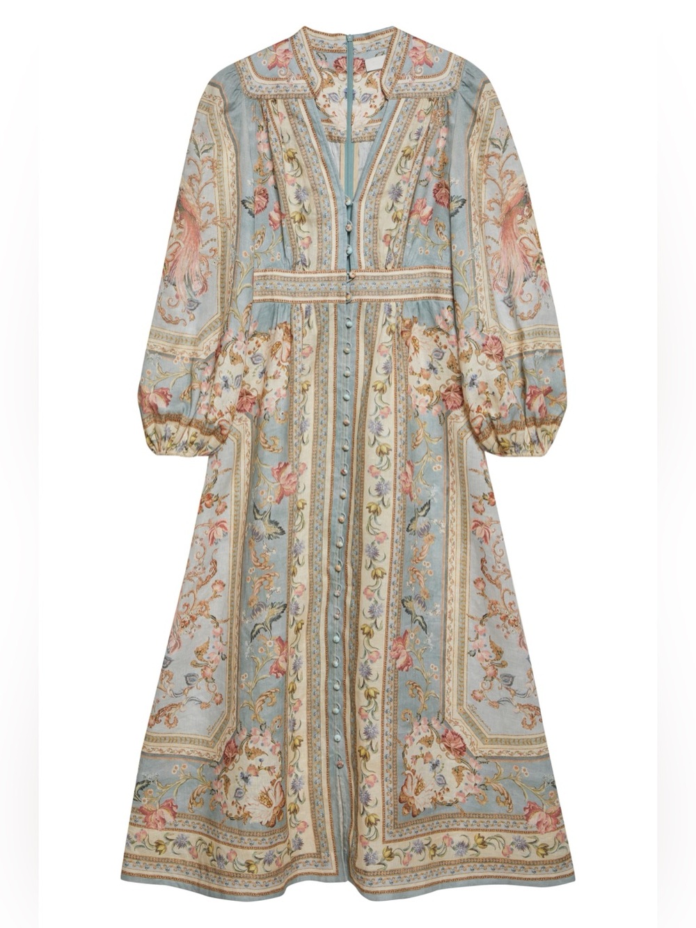 NWT: Zimmermann Roselight Plunge Midi Dress - US 6 / Size 2